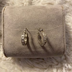Real Diamond Hoop Earrings